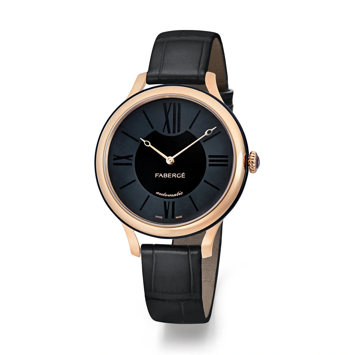 Flirt Black & 18K Rose Gold Ladies Watch | Fabergé | Fabergé