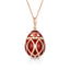 Fabergé Heritage Red Guilloché Enamel Egg Pendant