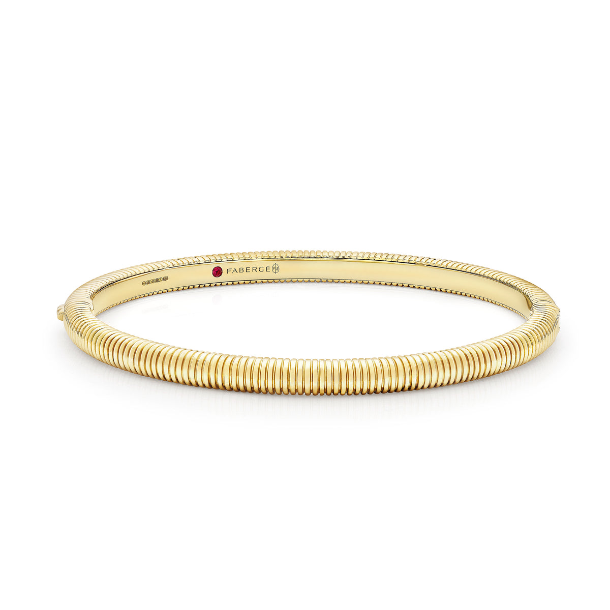 Love by Fabergé Hinged Bracelet in yellow gold with price displayed as €10,700 excluding T&D