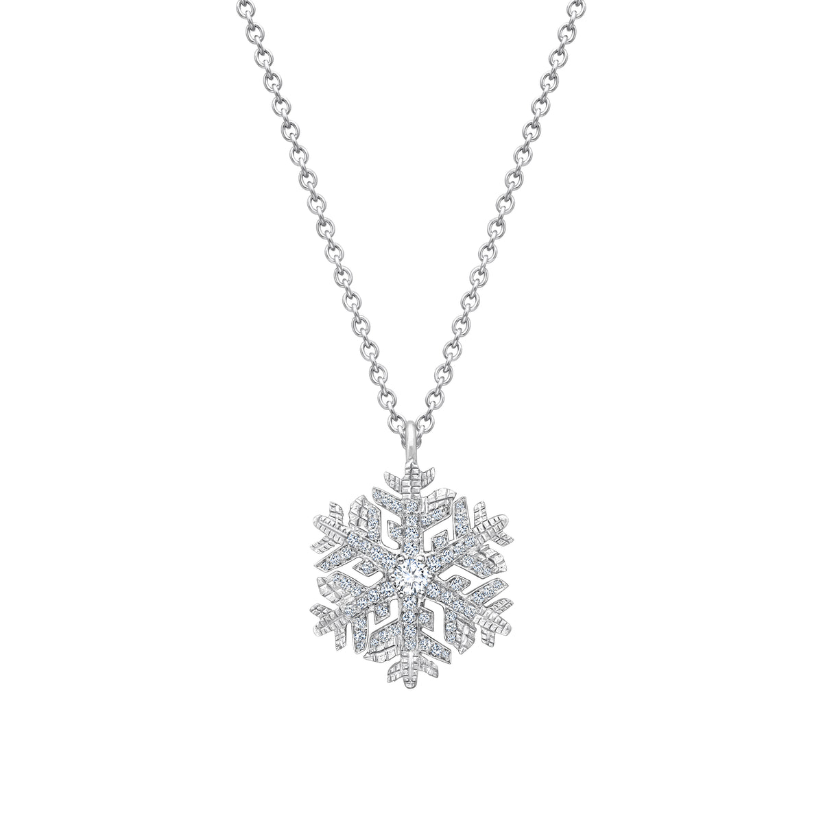 Platinum Diamonds 'Winter' Snowflake Pendant
